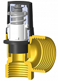 Heating safety valve DUCO 1/2"x3/4" 2 bar (691520.20)