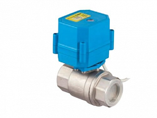Two-way rotary mini valve Tork DN 15 with el. actuator 12 VAC/DC