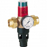 Pipe sepator Honeywell R295-11/4B, risk class 3, BRONZE, with pressure gauge and drain, pressure 1 bar, DN 32