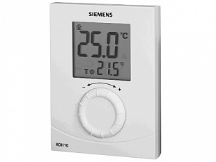 Digital room thermostat with control wheel Siemens RDH 10 (RDH10)
