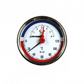 Combined pressure and temperature gauge SUKU NG80, 0-120 °C, 0-10 BAR, 1/2