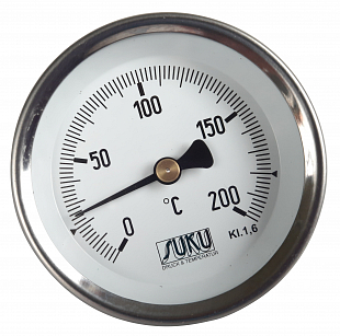 Bimetal thermometer SUKU D 100,L 250,0-200 °C + sump 1/2 (C31.000138)