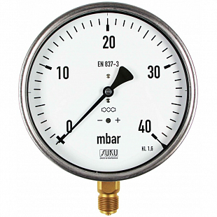 Pressure gauge with capsule element SUKU 5651-160R,0-6 kPa,M20x1,5 (C21.000519)