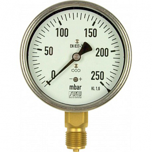 Pressure gauge with capsule element GAS SUKU 5631,100R,M20x1,5 (C21.000501)
