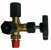 Shut-off valve SUKU, 3-way, brass, M20X1, 5, PN250