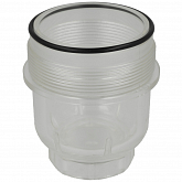 Transparent plastic strainer well with O-ring for pressure reducing valves Honeywell D06F, 1"-1 1/4"