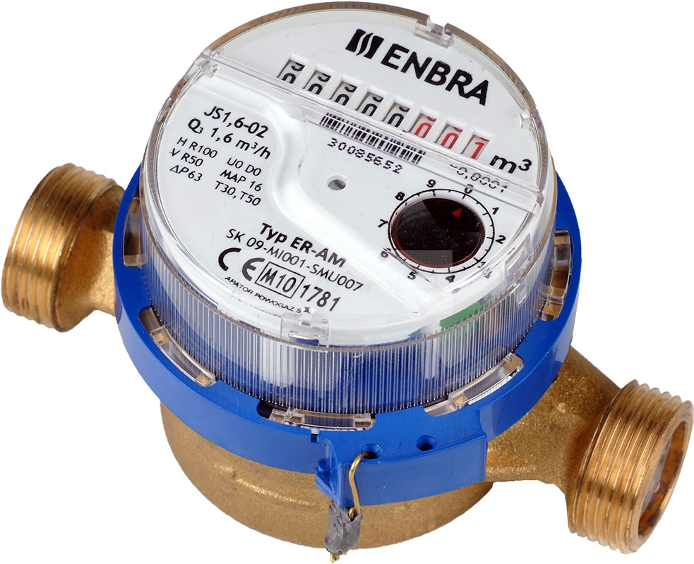 DN20 3/4" Household Tap Water Meter Cold Water Meter for Currently Calibrate US 