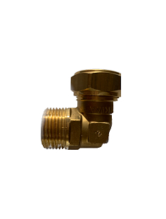 Brass Radiator Angle Valve "MT" 3/4" x22