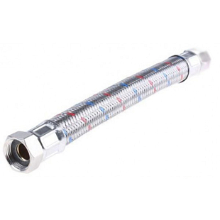 Stainless Steel Braided Flexible Hose, 5/4"x5/4" MF 50 cm