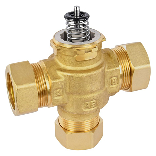 Honeywell VC Valve Body VCZMM6000/U, Three-Way, Compression Fitting 28mm