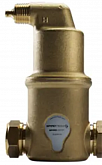 Brass air vent Spirotech Spirovent AA022 with horizontal connection 22mm