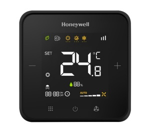 Fan-coil thermostat Honeywell, black 240V (WTS3B4BMB/N)