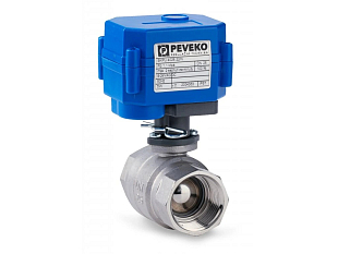Ball Valve with Electric Actuator PEVEKO SKPUI 4020.20, NO, PTFE (SKPUI 4020.20)