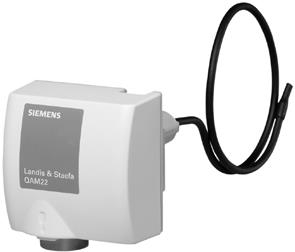 Siemens Duct Temperature Sensor QAM22 – Ni1000, length 0.4m (QAM22)