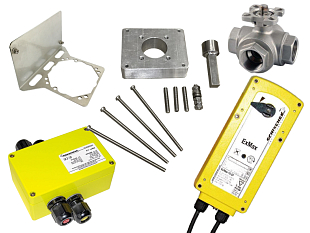 Schischek EXMAX-15.30-Y assembly and three-way ball valve T-KV904.25 (SCH25.102)